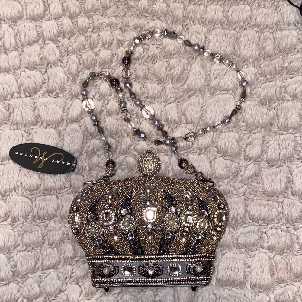 NWT Mary Frances CROWNING GLORY Crown Shaped Evening bag